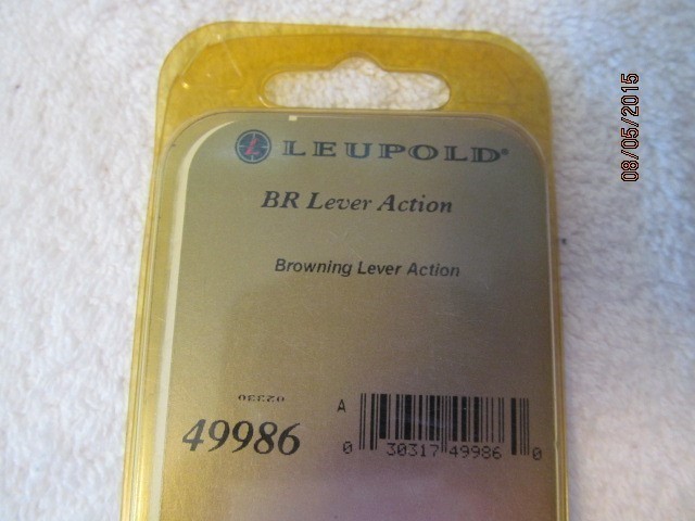 Leupold #49986 1-Pc Base for Browning Lever Action-img-1