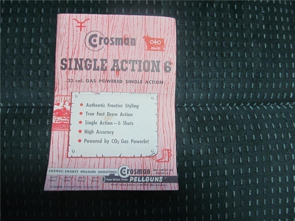 Crosman Single Action 6 Owner's Manual-img-0