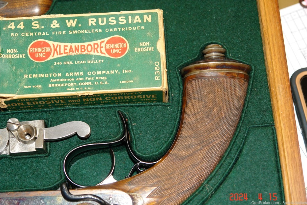 Rare Gastinne-Renette Dueling Pistols 44 Russian Pristine condition  -img-7