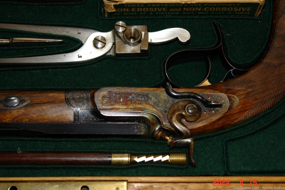 Rare Gastinne-Renette Dueling Pistols 44 Russian Pristine condition  -img-8