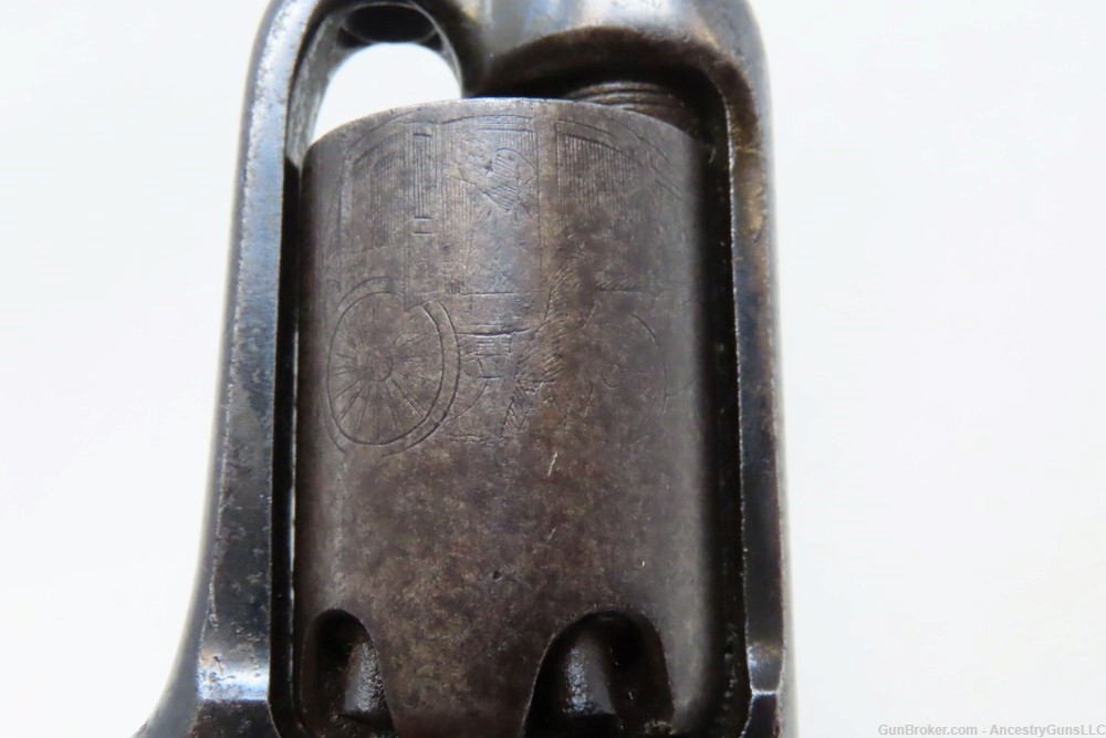 Antique Post-CIVIL WAR COLT Model 1855 “ROOT” Side-Hammer POCKET Revolver  -img-14