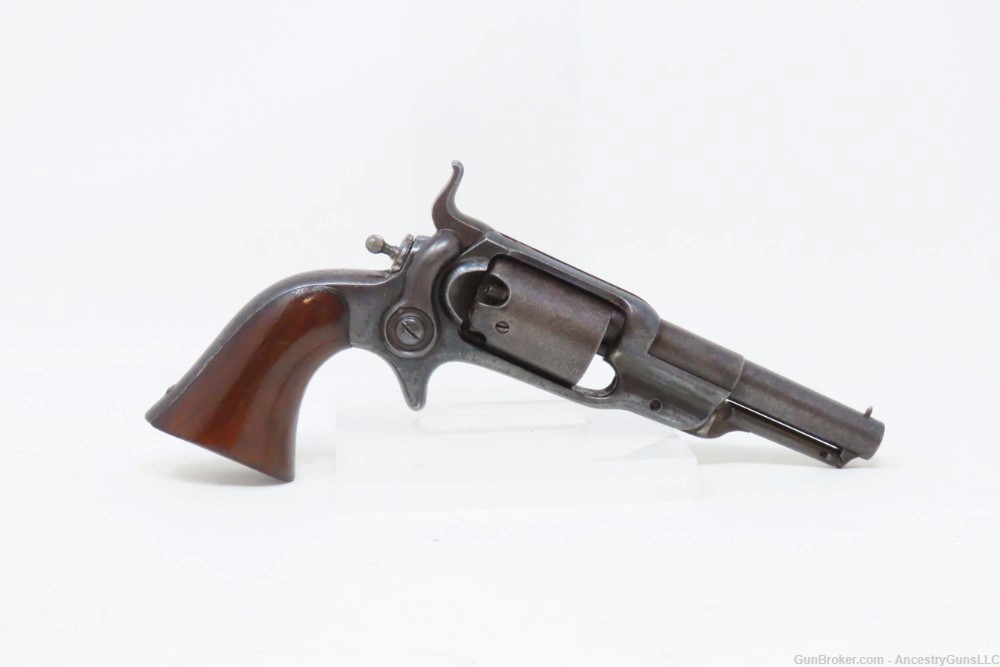 Antique Post-CIVIL WAR COLT Model 1855 “ROOT” Side-Hammer POCKET Revolver  -img-1
