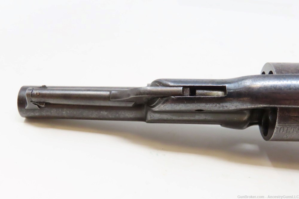 Antique Post-CIVIL WAR COLT Model 1855 “ROOT” Side-Hammer POCKET Revolver  -img-13