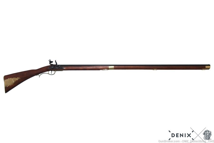 Old West Kentucky Long Rifle Non Firing Replica by Denix-img-0