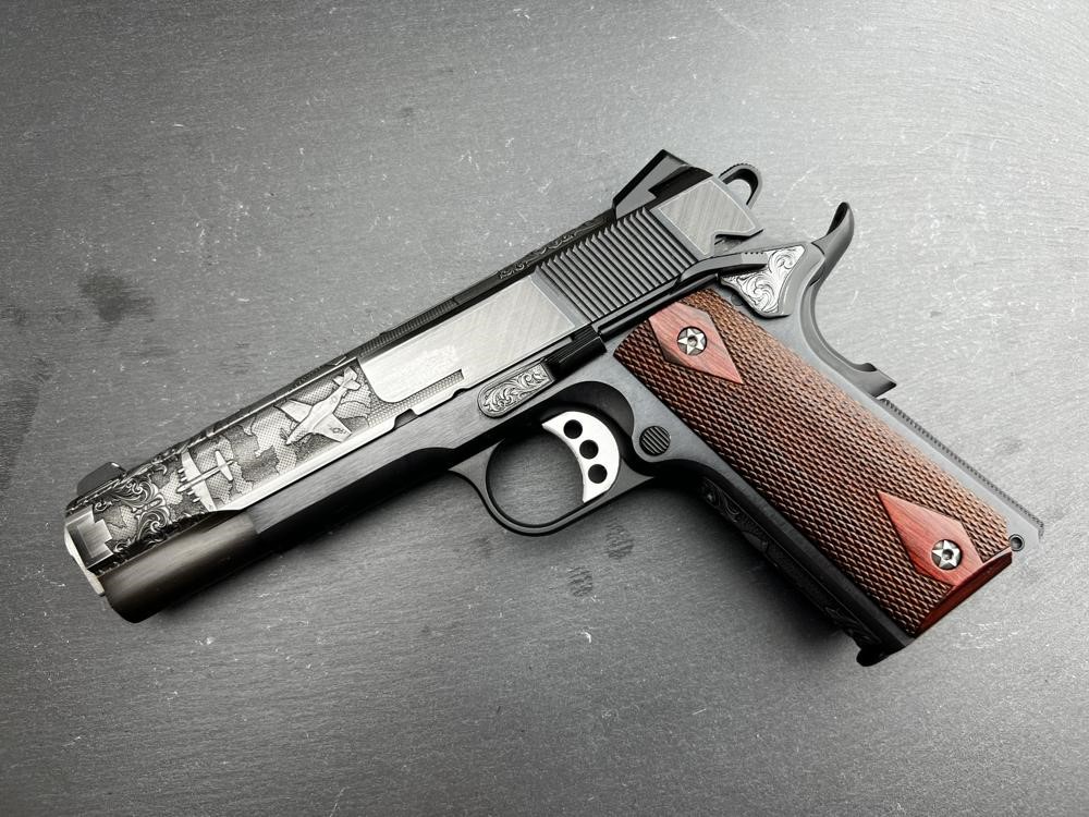 FACTORY 2ND - Springfield 1911 Custom Engraved D-Day Commemorative Altamont-img-12