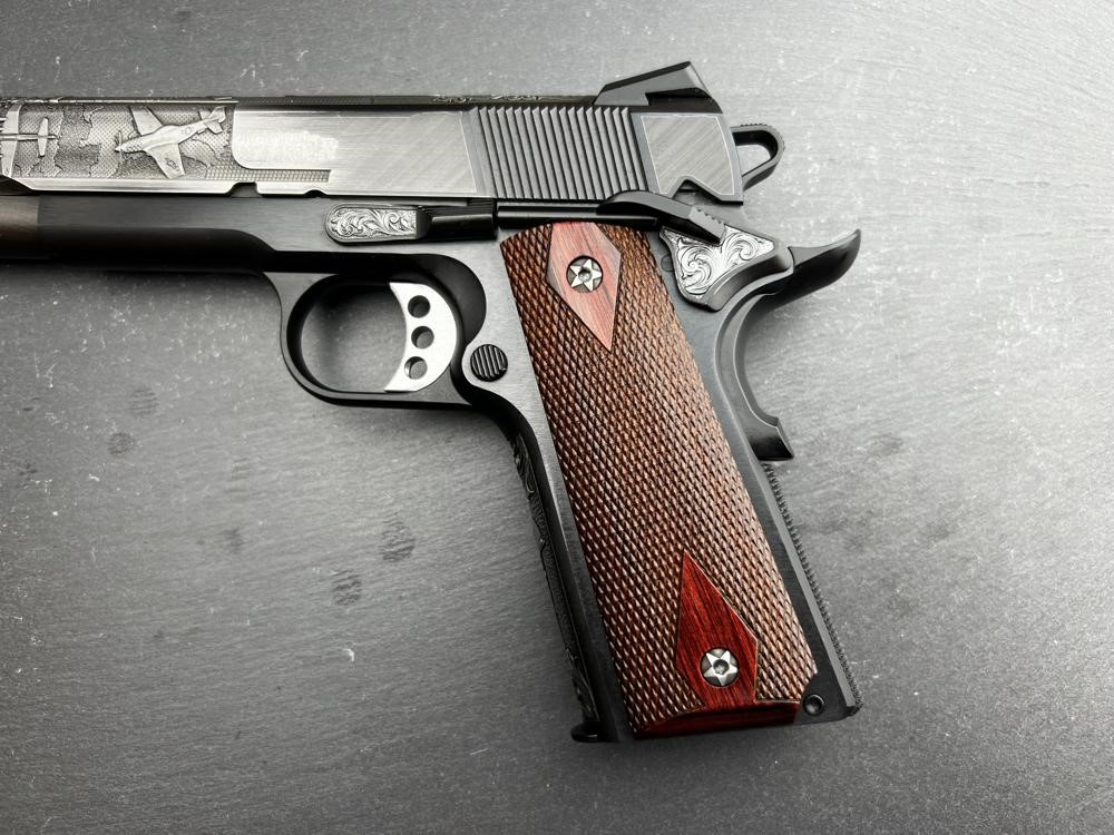 FACTORY 2ND - Springfield 1911 Custom Engraved D-Day Commemorative Altamont-img-3
