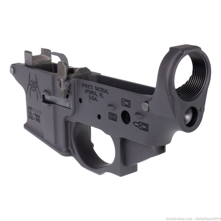 Spike's Tactical Stripped Colt Magazine AR-9 Lower w/Spider Logo 9mm-img-3