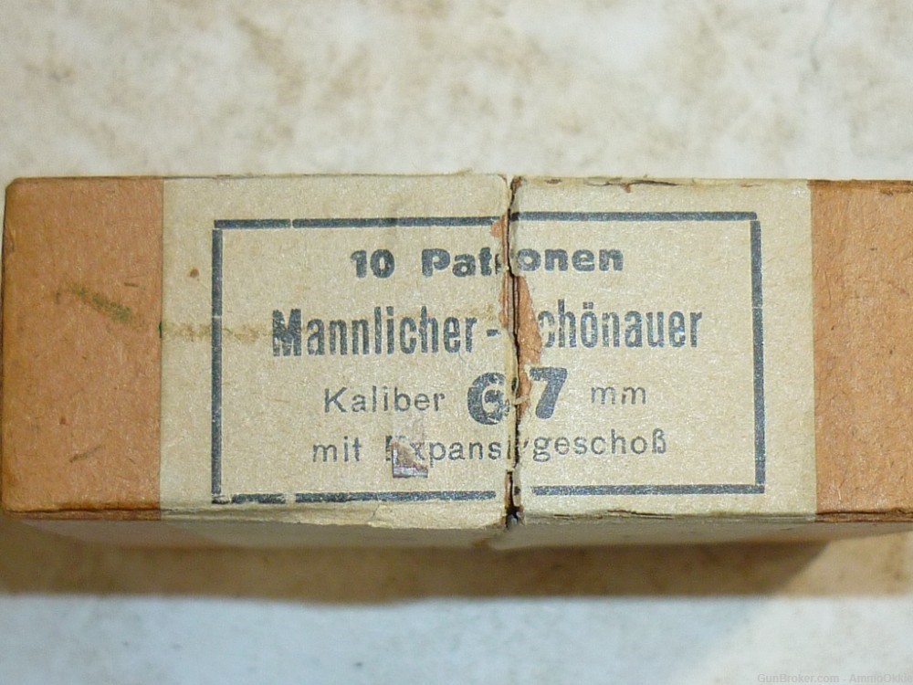 1rd - VERY EARLY 6.7 AMMO - 6.5 Mannlicher Schonauer - 6.5x54 MS-img-4