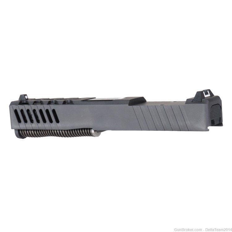 Complete Slide for Glock 19 - Lightning Cut RMR Black Nitride Slide-img-3
