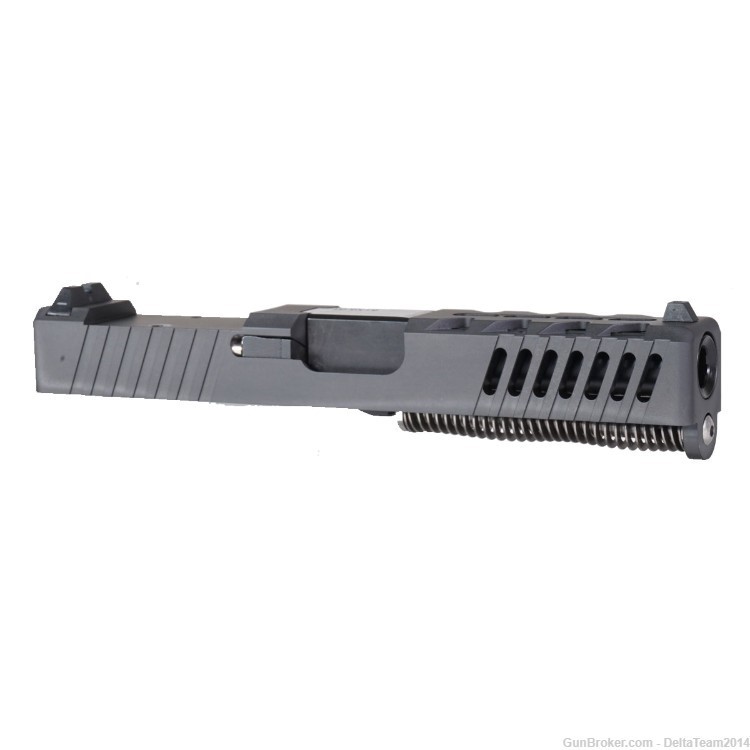 Complete Slide for Glock 19 - Lightning Cut RMR Black Nitride Slide-img-0