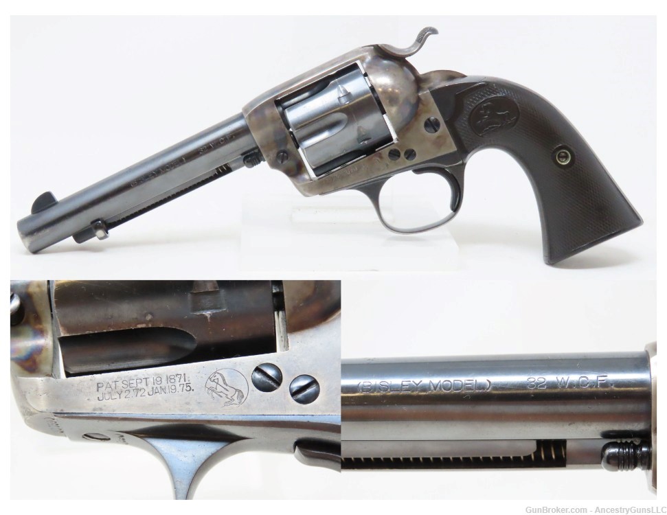 Lettered COLT BISLEY SINGLE ACTION ARMY .32-20 WCF Revolver C&R-img-0