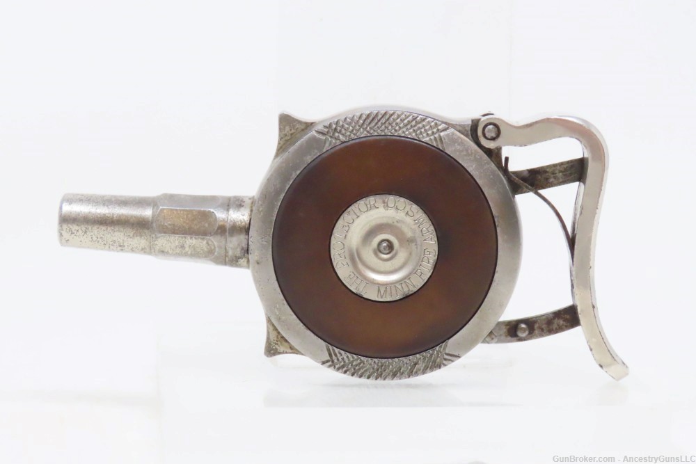 RARE Antique MINNEAPOLIS FIREARMS Co. “The Protector” PALM PISTOL Revolver -img-1