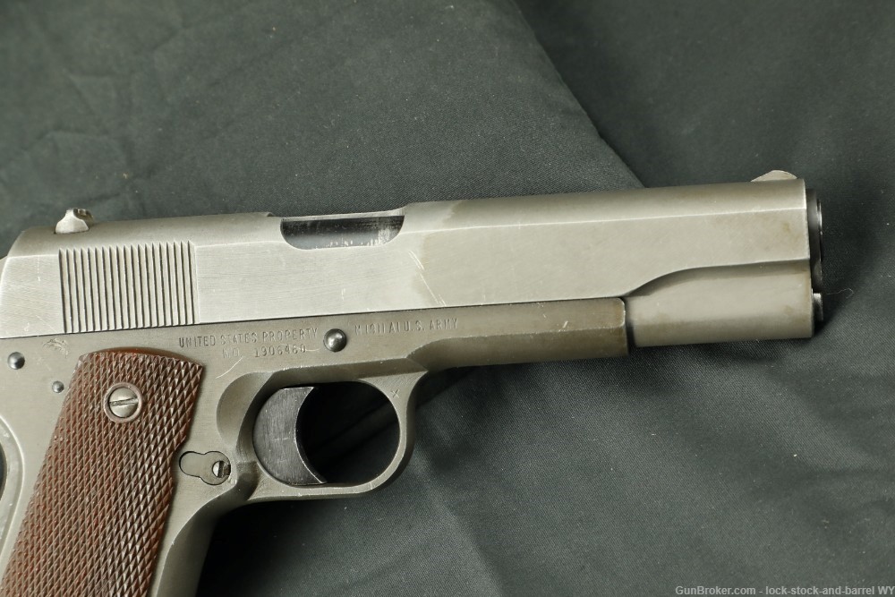 US Army WWII Remington Rand Model 1911A1 Type 3 .45 ACP 5" Semi-Auto Pistol-img-6