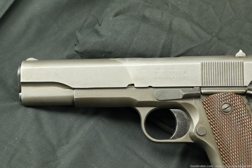 US Army WWII Remington Rand Model 1911A1 Type 3 .45 ACP 5" Semi-Auto Pistol-img-8