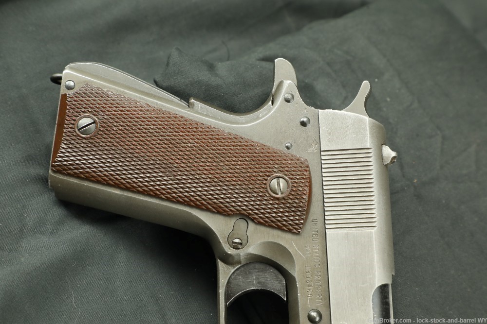 US Army WWII Remington Rand Model 1911A1 Type 3 .45 ACP 5" Semi-Auto Pistol-img-5