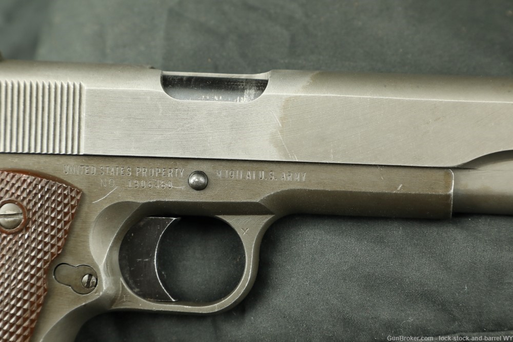 US Army WWII Remington Rand Model 1911A1 Type 3 .45 ACP 5" Semi-Auto Pistol-img-18