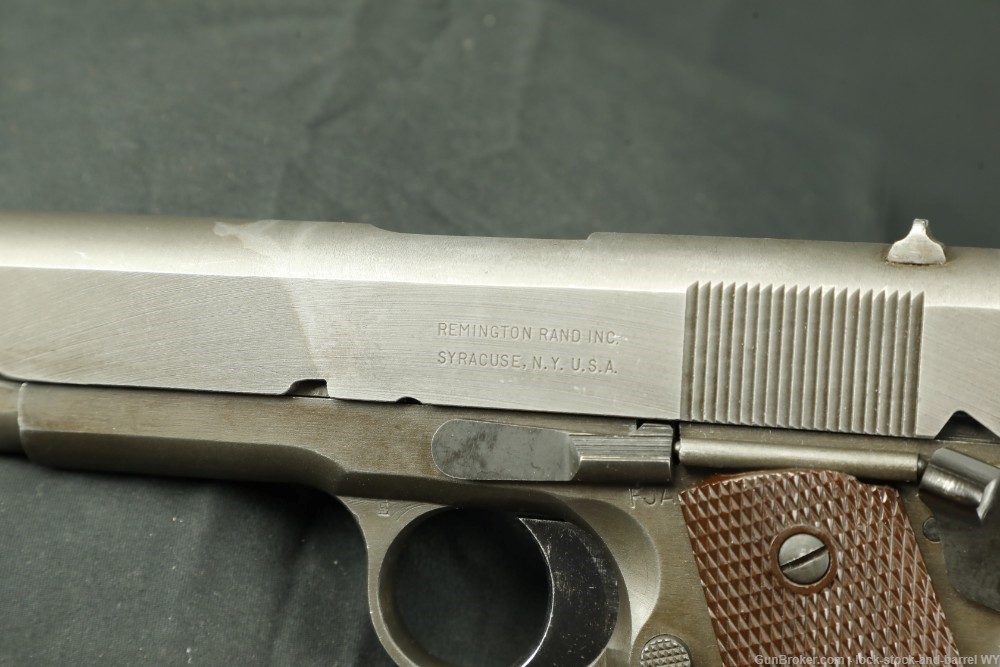 US Army WWII Remington Rand Model 1911A1 Type 3 .45 ACP 5" Semi-Auto Pistol-img-20