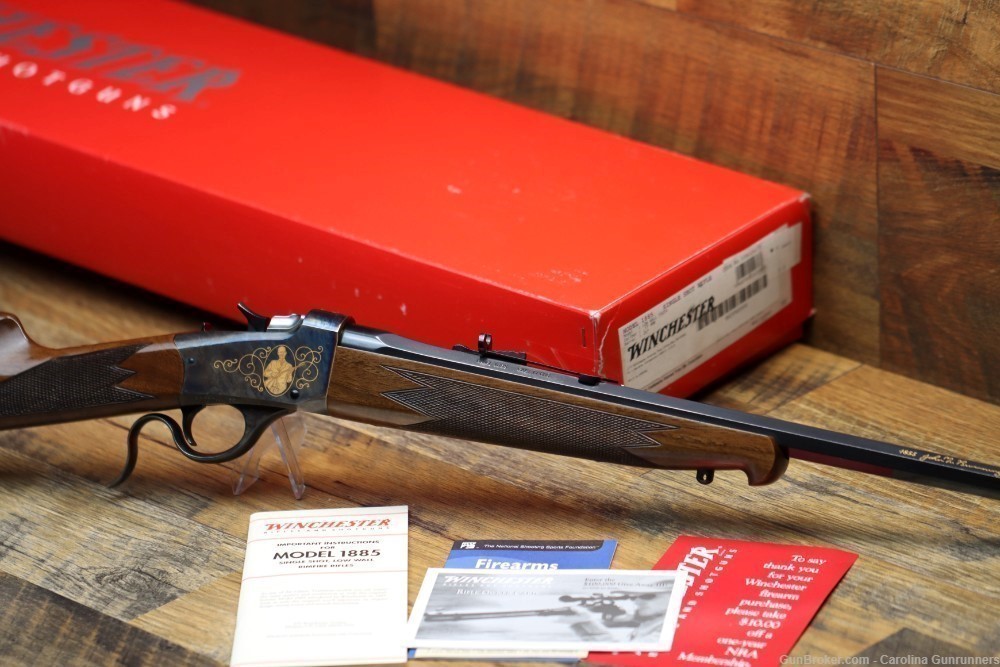 Winchester 1885 High Grade Low Wall .17 HMR John Browning Commemorative -img-0