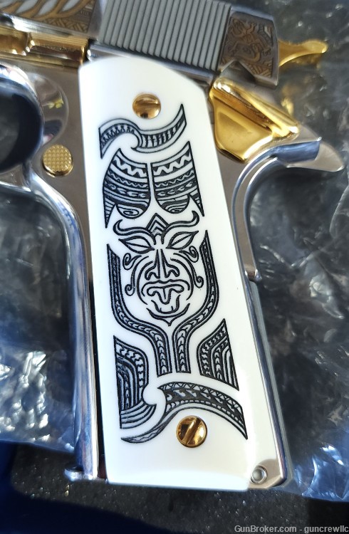 Colt SK Customs THE HAKA SS Stainless 24K Gold Polynesian 38 Super Layaway-img-11