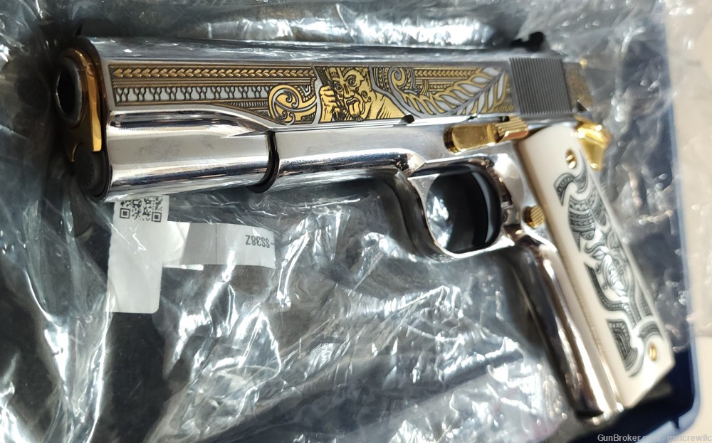 Colt SK Customs THE HAKA SS Stainless 24K Gold Polynesian 38 Super Layaway-img-8