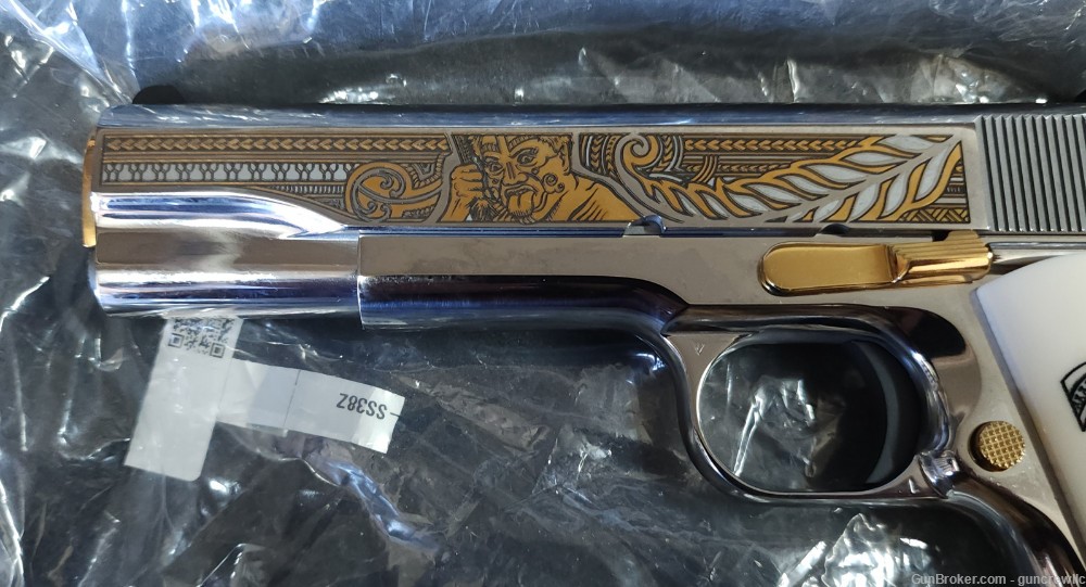 Colt SK Customs THE HAKA SS Stainless 24K Gold Polynesian 38 Super Layaway-img-9