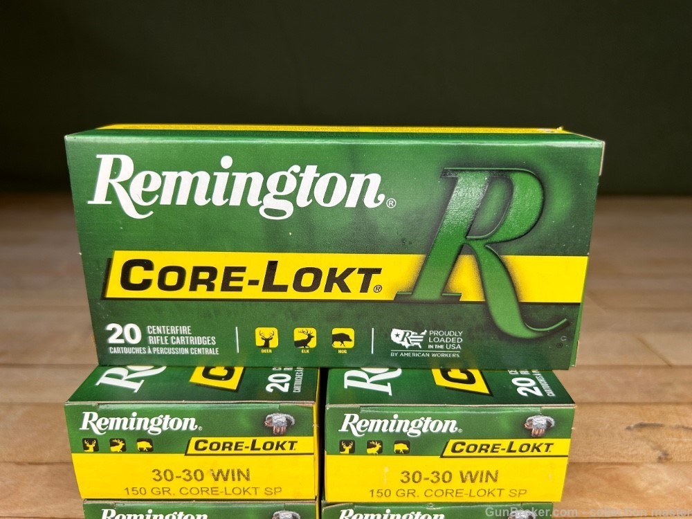Remington Core Lokt .30-30 WIN 150 Grain 30-30 Soft Point 100 Rounds 5 Box-img-0