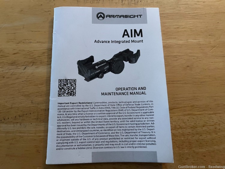Armasight Night Vision AIM Advanced Integrated Mount AR15 AR-15 PRICE DROP -img-5