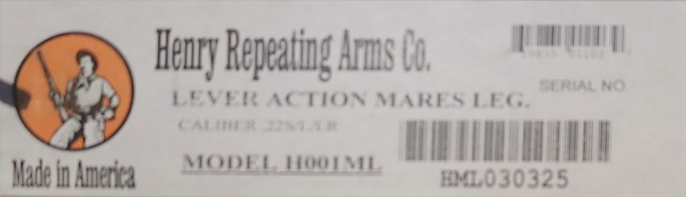 Henry H001ML Mare's Leg Lever Action Large Loop Pistol 22LR 22LR/L/S-img-6