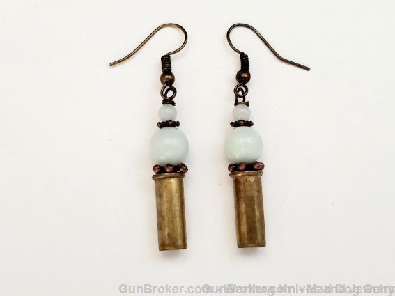 Bullets, Crystals & Bling Earrings. 4 Pair. Handmade. 1 of 1.  E2.*REDUCED*-img-1