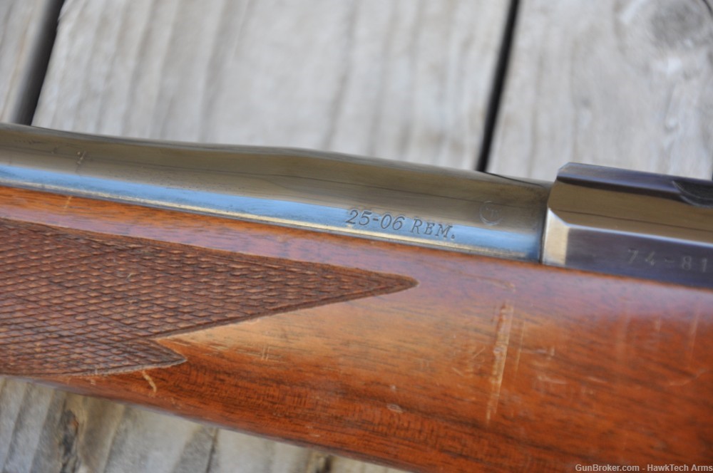 Classic 1980 Ruger M77 .25-06 Tang Safety Red Pad-img-7