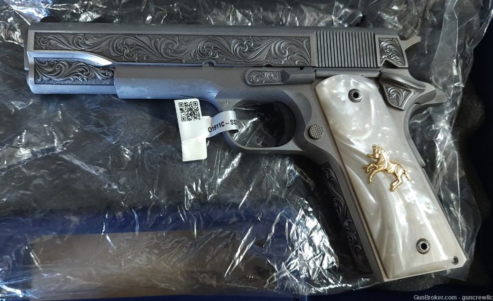 Colt Altamont Engraved 1911 The Regal Grade 3 Stainless  SS 45ACP Layaway-img-5