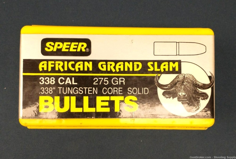 Speer 338 Cal 275 Gr Tungsten Core African Grand Slam Sold 2414-img-2