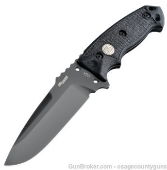 Hogue Knife, EXF01 Sig Tac 5 1/2" DPB Gry G10 SldBlk-img-1