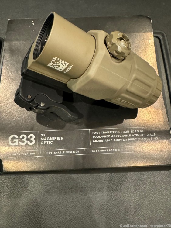 EOTech EXPS3 TAN + G33 Magnifier TAN - LIKE NEW w/ original boxes-img-1