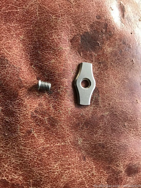 Large Remington rolling block Pin Retainer Plate (Button) & mounting screw-img-0