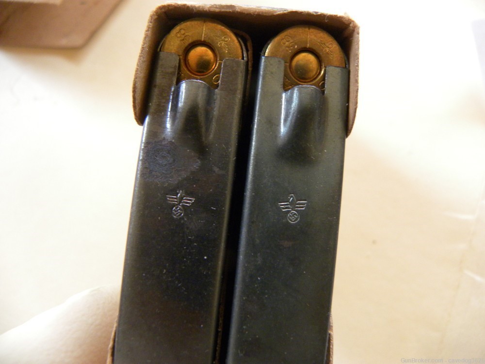 10rd WW2 WWII German Steyr M95 8x56r Ammunition marked, on clips, in box.-img-2