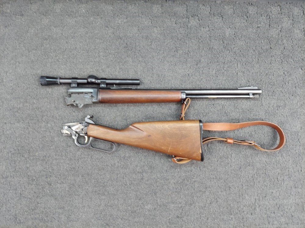 MARLIN FIRARMS CO. GOLDEN 39-A MOUNTIE TAKE-DOWN LEVER ACTION .22CAL  20"-img-2