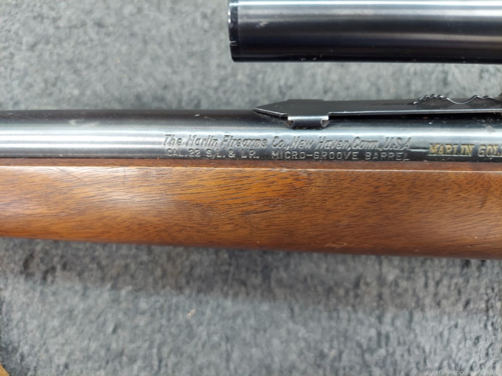 MARLIN FIRARMS CO. GOLDEN 39-A MOUNTIE TAKE-DOWN LEVER ACTION .22CAL  20"-img-4