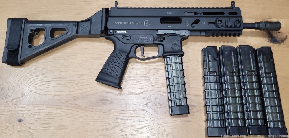 Grand Power Stribog SP9A1 9mm 8.1" Semi Auto Pistol Black SP9 A1 9x19      -img-4