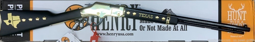 Henry Golden Boy Texas Tribute 22 LR Lever Action Rifle 16RD 20" H004TX-img-0