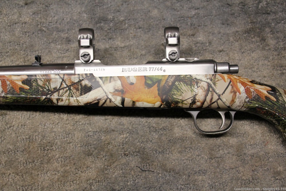 Ruger 77/44 44 Mag Stainless Camo All Weather With Sights -img-6
