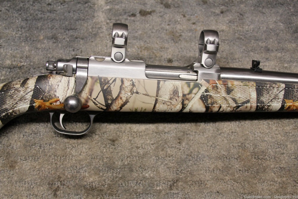 Ruger 77/44 44 Mag Stainless Camo All Weather With Sights -img-2
