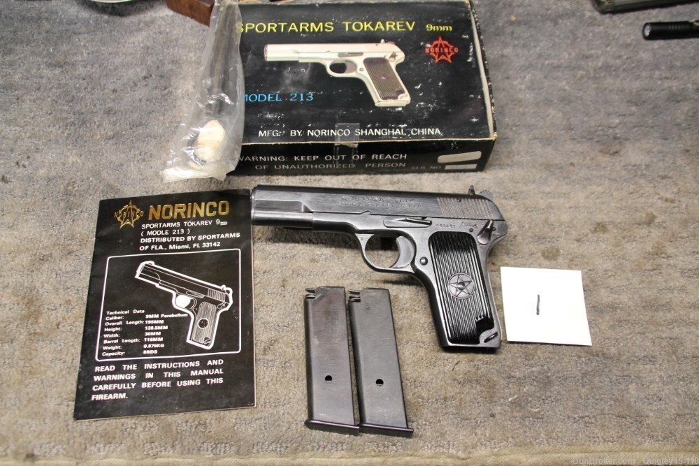 Norinco Tokarev 9mm in Box 2 Mags 213-img-0