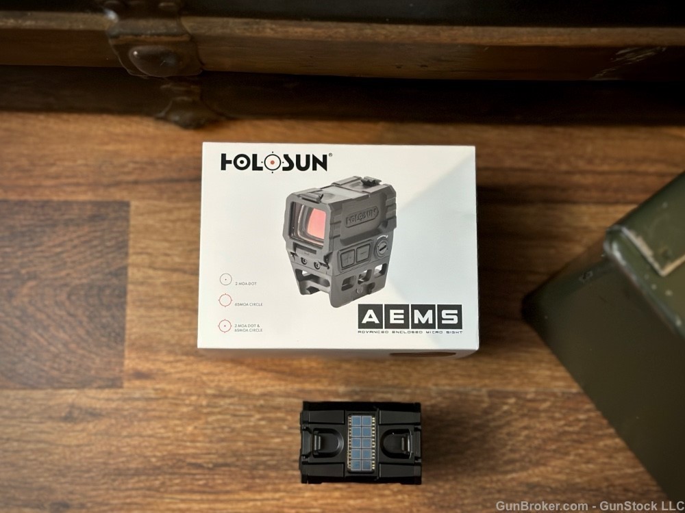 Holosun AEMS-211301 Red Dot Advanced Enclosed Micro Sight, W/ FREE A2 GRIP-img-5
