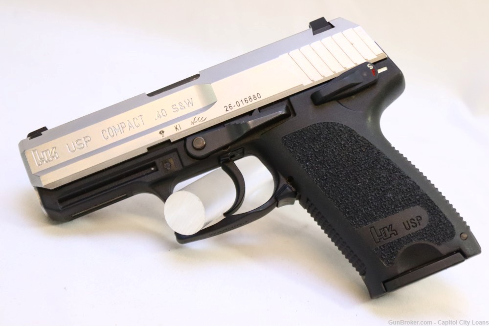 HK USP Compact 40 Semi Auto Pistol - .40 S&W, 3.5" Barrel, 1 Magazine-img-0
