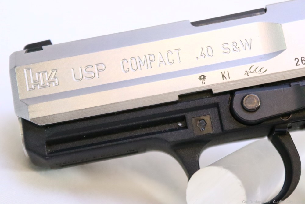 HK USP Compact 40 Semi Auto Pistol - .40 S&W, 3.5" Barrel, 1 Magazine-img-4