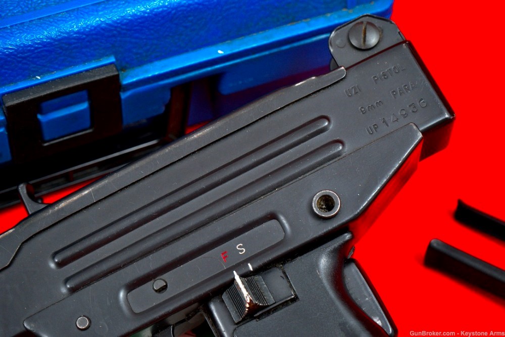 Rare & Desired Pre Ban IMI Israel UZI Pistol 9mm w/ Original Case-img-4