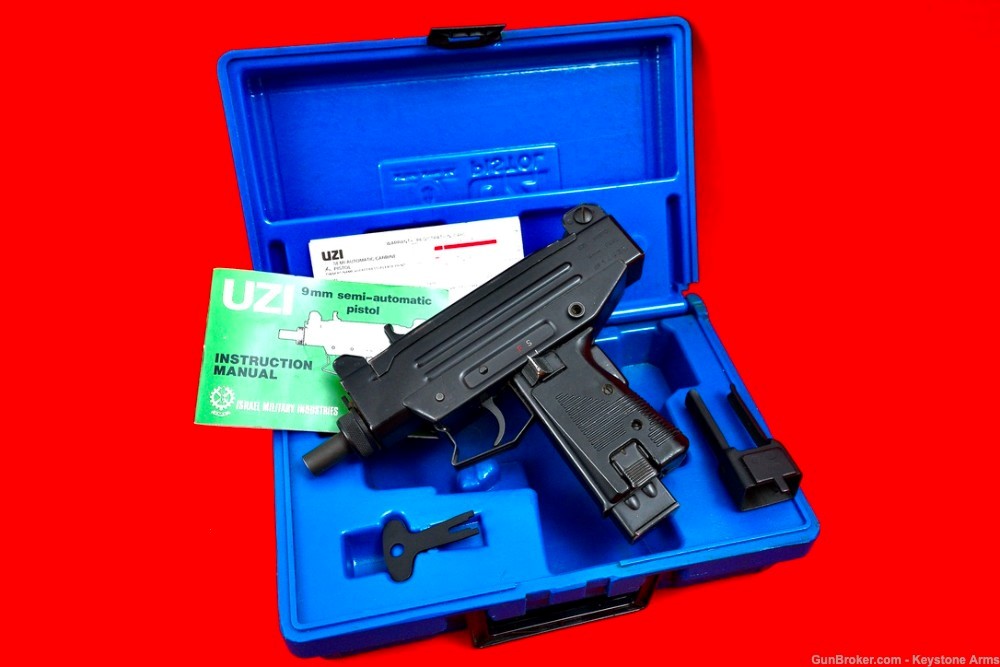 Rare & Desired Pre Ban IMI Israel UZI Pistol 9mm w/ Original Case-img-17