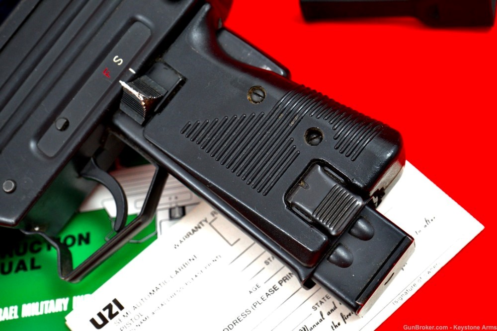Rare & Desired Pre Ban IMI Israel UZI Pistol 9mm w/ Original Case-img-5