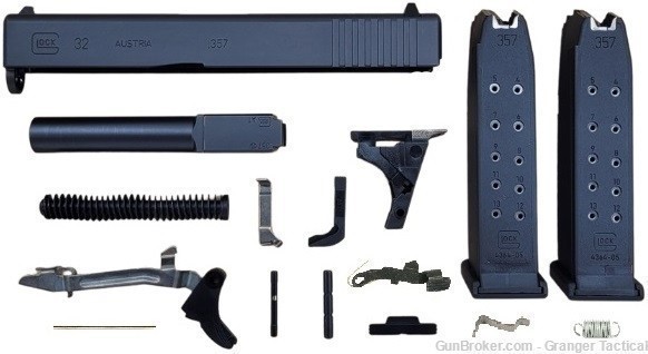 Glock 32 Gen-3 Build Kit for Polymer-80 PF940C OEM Factory Parts kit w/CASE-img-0
